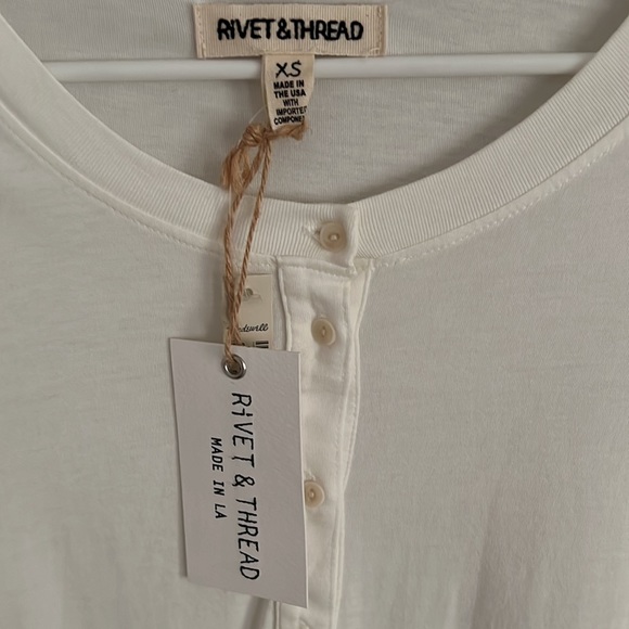 Madewell Rivet & Thread Henley Tee - Picture 6 of 8